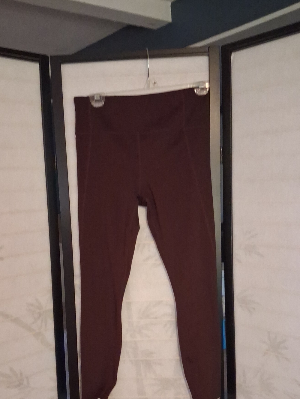 Athleta Maroon/Burgundy High-Rise Leggings
